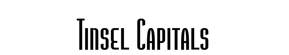 Tinsel Capitals cкачати шрифт безкоштовно